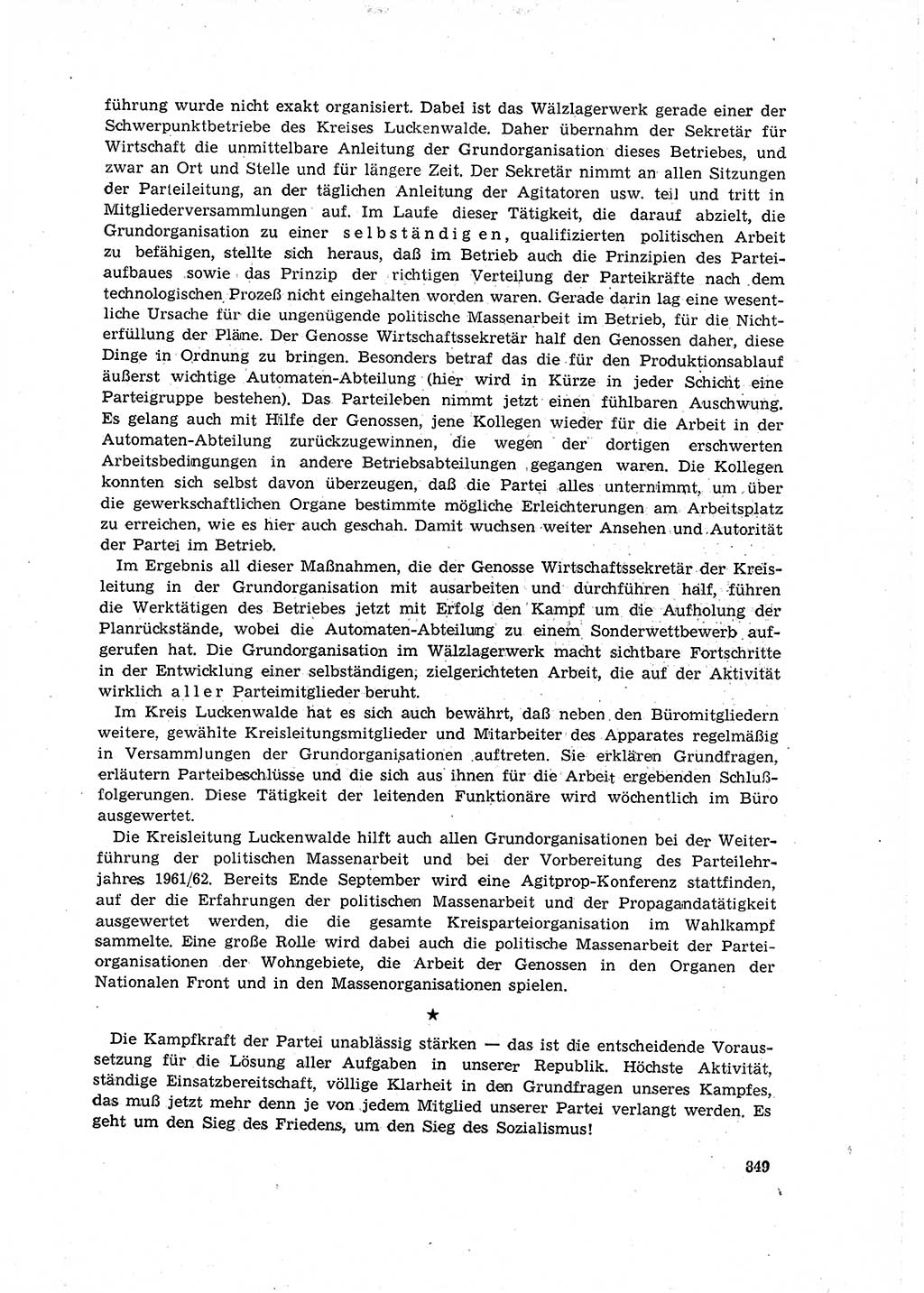 Neuer Weg (NW), Organ des Zentralkomitees (ZK) der SED (Sozialistische Einheitspartei Deutschlands) für Fragen des Parteilebens, 16. Jahrgang [Deutsche Demokratische Republik (DDR)] 1961, Seite 849 (NW ZK SED DDR 1961, S. 849)