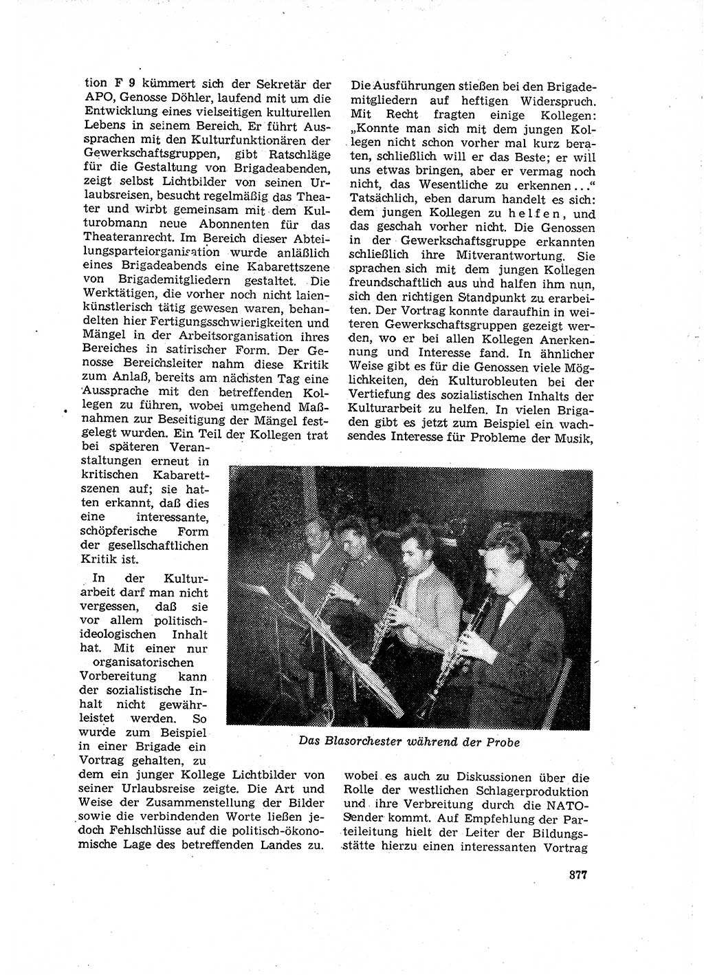 Neuer Weg (NW), Organ des Zentralkomitees (ZK) der SED (Sozialistische Einheitspartei Deutschlands) für Fragen des Parteilebens, 16. Jahrgang [Deutsche Demokratische Republik (DDR)] 1961, Seite 877 (NW ZK SED DDR 1961, S. 877)