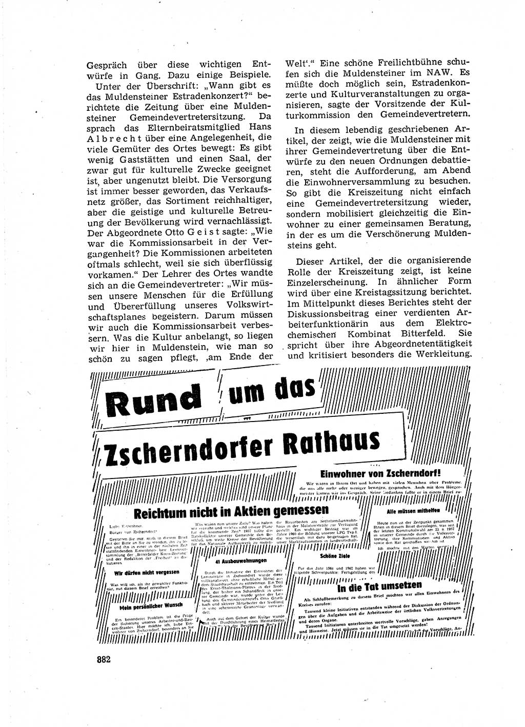 Neuer Weg (NW), Organ des Zentralkomitees (ZK) der SED (Sozialistische Einheitspartei Deutschlands) für Fragen des Parteilebens, 16. Jahrgang [Deutsche Demokratische Republik (DDR)] 1961, Seite 882 (NW ZK SED DDR 1961, S. 882)