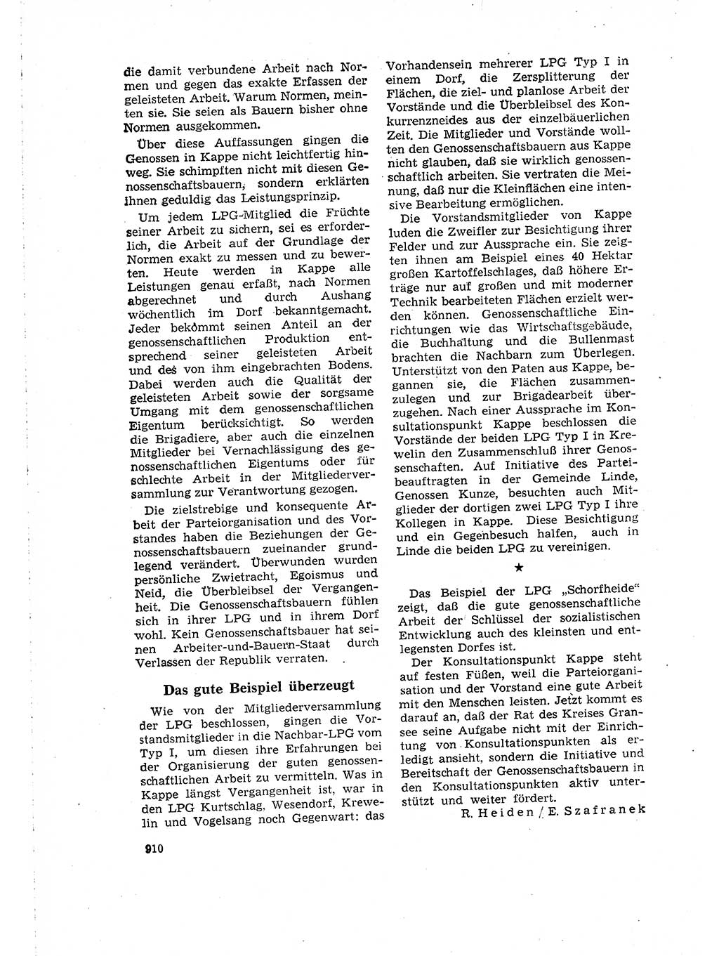 Neuer Weg (NW), Organ des Zentralkomitees (ZK) der SED (Sozialistische Einheitspartei Deutschlands) für Fragen des Parteilebens, 16. Jahrgang [Deutsche Demokratische Republik (DDR)] 1961, Seite 910 (NW ZK SED DDR 1961, S. 910)
