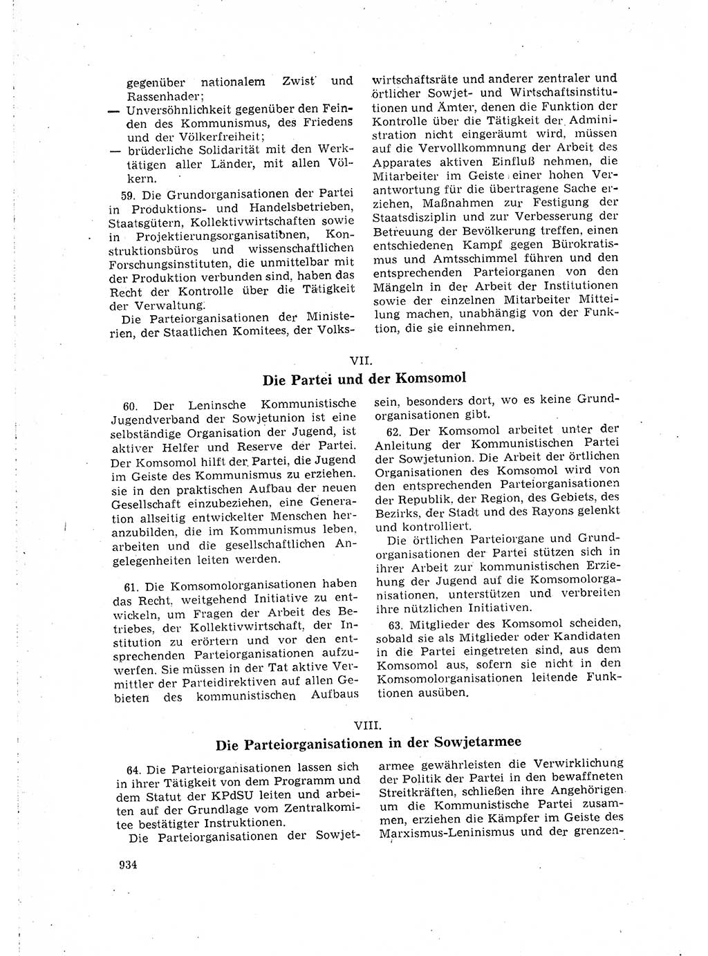 Neuer Weg (NW), Organ des Zentralkomitees (ZK) der SED (Sozialistische Einheitspartei Deutschlands) für Fragen des Parteilebens, 16. Jahrgang [Deutsche Demokratische Republik (DDR)] 1961, Seite 934 (NW ZK SED DDR 1961, S. 934)