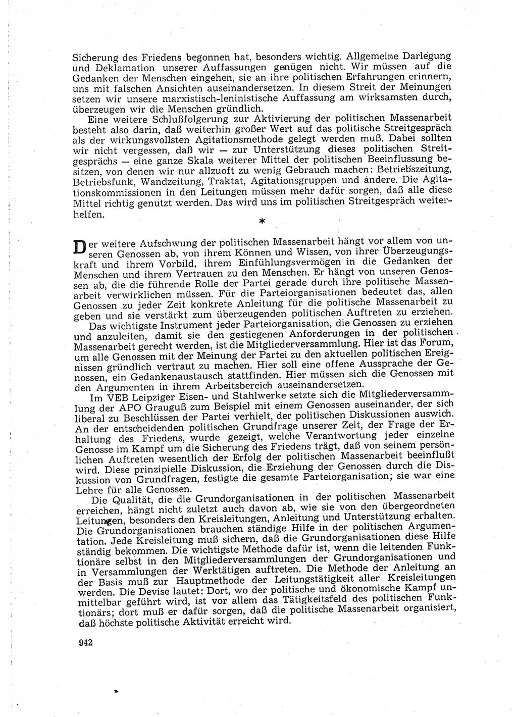Neuer Weg (NW), Organ des Zentralkomitees (ZK) der SED (Sozialistische Einheitspartei Deutschlands) für Fragen des Parteilebens, 16. Jahrgang [Deutsche Demokratische Republik (DDR)] 1961, Seite 942 (NW ZK SED DDR 1961, S. 942)