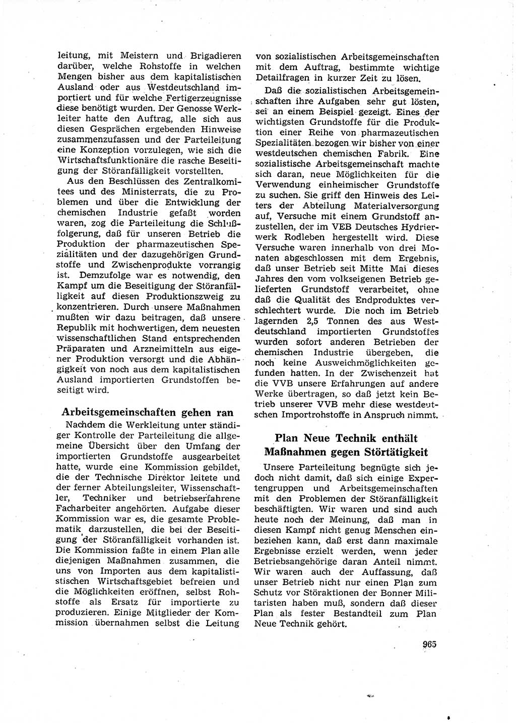 Neuer Weg (NW), Organ des Zentralkomitees (ZK) der SED (Sozialistische Einheitspartei Deutschlands) für Fragen des Parteilebens, 16. Jahrgang [Deutsche Demokratische Republik (DDR)] 1961, Seite 965 (NW ZK SED DDR 1961, S. 965)