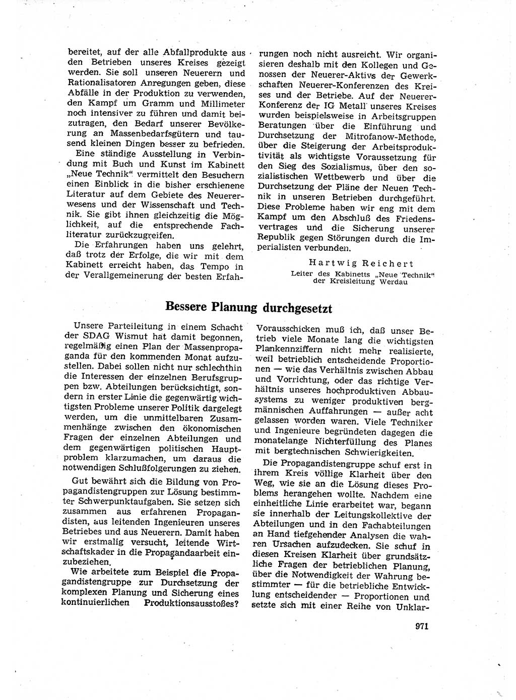 Neuer Weg (NW), Organ des Zentralkomitees (ZK) der SED (Sozialistische Einheitspartei Deutschlands) für Fragen des Parteilebens, 16. Jahrgang [Deutsche Demokratische Republik (DDR)] 1961, Seite 971 (NW ZK SED DDR 1961, S. 971)