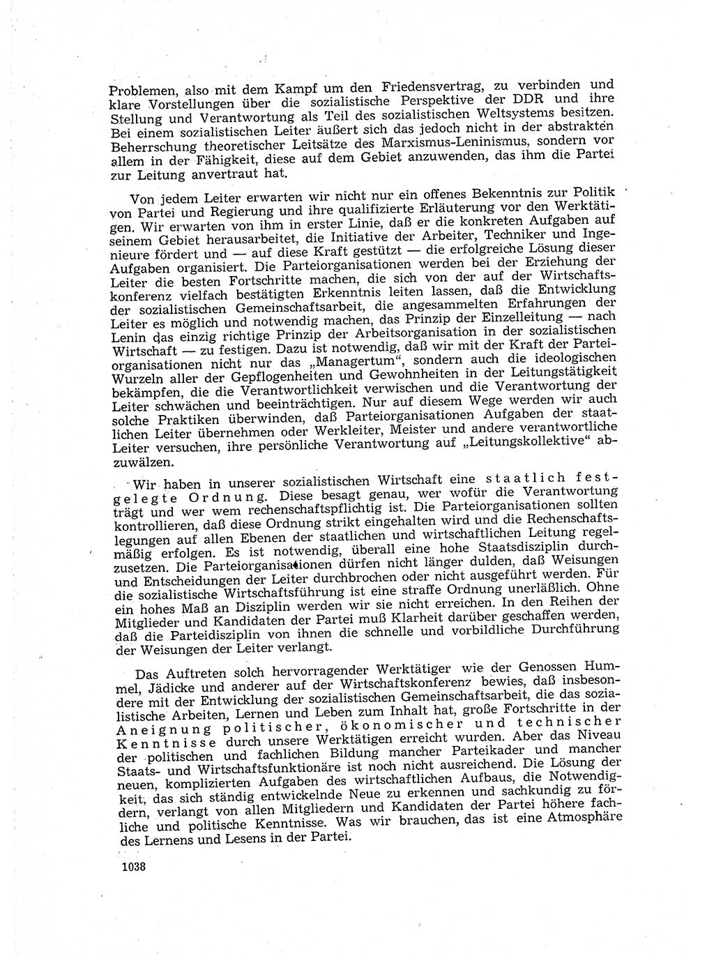 Neuer Weg (NW), Organ des Zentralkomitees (ZK) der SED (Sozialistische Einheitspartei Deutschlands) für Fragen des Parteilebens, 16. Jahrgang [Deutsche Demokratische Republik (DDR)] 1961, Seite 1038 (NW ZK SED DDR 1961, S. 1038)