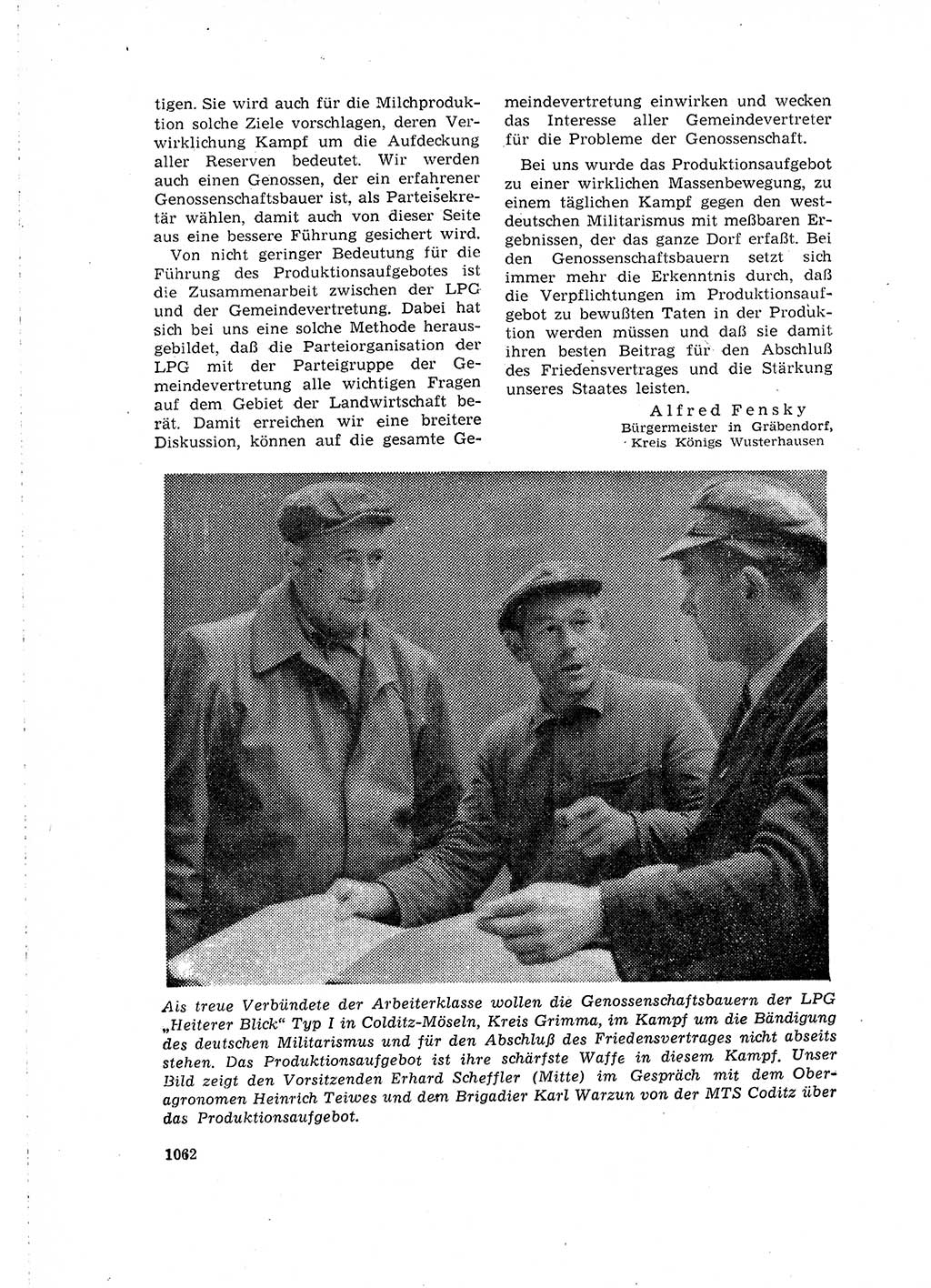 Neuer Weg (NW), Organ des Zentralkomitees (ZK) der SED (Sozialistische Einheitspartei Deutschlands) für Fragen des Parteilebens, 16. Jahrgang [Deutsche Demokratische Republik (DDR)] 1961, Seite 1062 (NW ZK SED DDR 1961, S. 1062)