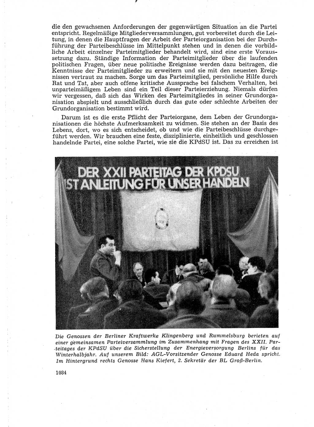 Neuer Weg (NW), Organ des Zentralkomitees (ZK) der SED (Sozialistische Einheitspartei Deutschlands) für Fragen des Parteilebens, 16. Jahrgang [Deutsche Demokratische Republik (DDR)] 1961, Seite 1084 (NW ZK SED DDR 1961, S. 1084)