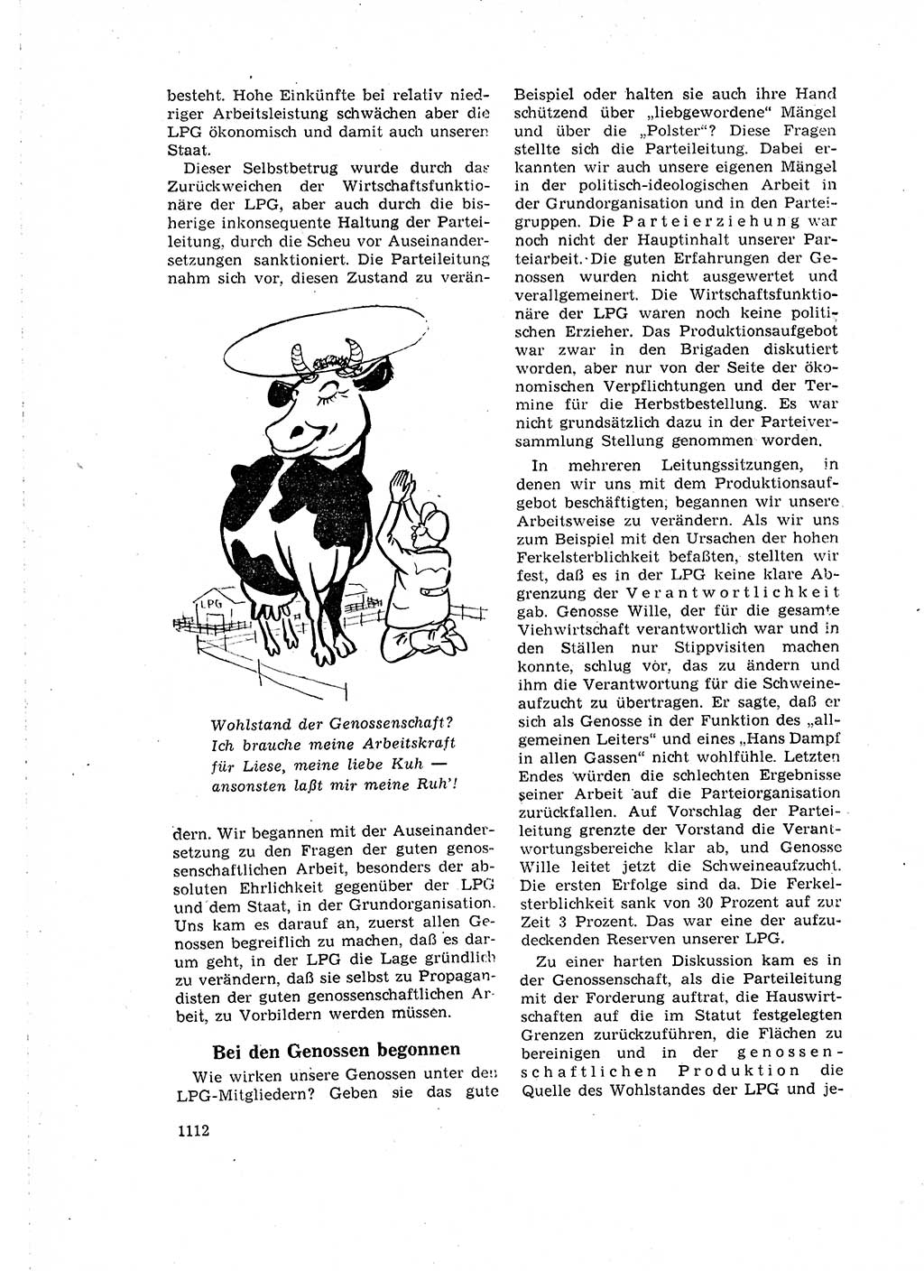 Neuer Weg (NW), Organ des Zentralkomitees (ZK) der SED (Sozialistische Einheitspartei Deutschlands) für Fragen des Parteilebens, 16. Jahrgang [Deutsche Demokratische Republik (DDR)] 1961, Seite 1112 (NW ZK SED DDR 1961, S. 1112)