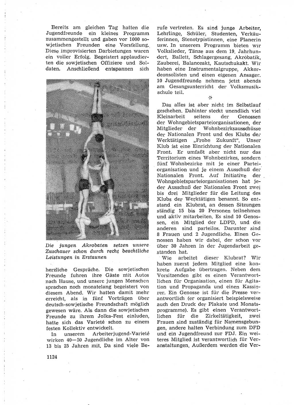 Neuer Weg (NW), Organ des Zentralkomitees (ZK) der SED (Sozialistische Einheitspartei Deutschlands) für Fragen des Parteilebens, 16. Jahrgang [Deutsche Demokratische Republik (DDR)] 1961, Seite 1124 (NW ZK SED DDR 1961, S. 1124)