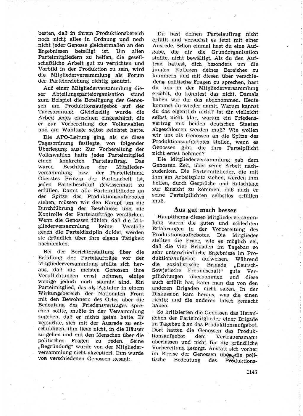 Neuer Weg (NW), Organ des Zentralkomitees (ZK) der SED (Sozialistische Einheitspartei Deutschlands) für Fragen des Parteilebens, 16. Jahrgang [Deutsche Demokratische Republik (DDR)] 1961, Seite 1145 (NW ZK SED DDR 1961, S. 1145)