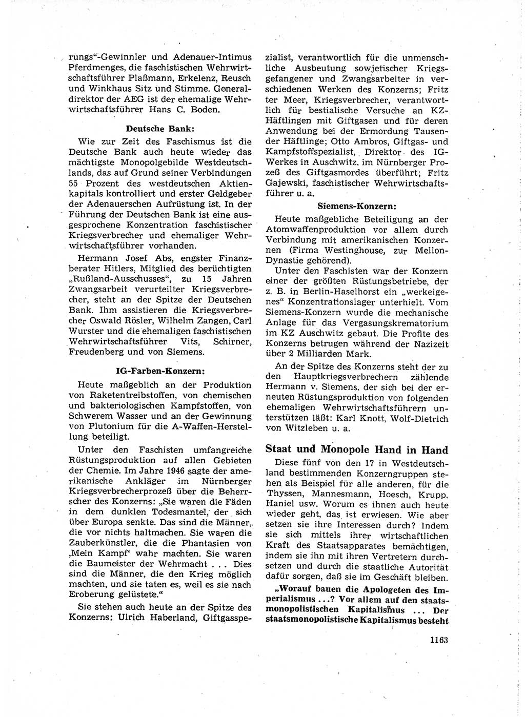 Neuer Weg (NW), Organ des Zentralkomitees (ZK) der SED (Sozialistische Einheitspartei Deutschlands) für Fragen des Parteilebens, 16. Jahrgang [Deutsche Demokratische Republik (DDR)] 1961, Seite 1163 (NW ZK SED DDR 1961, S. 1163)