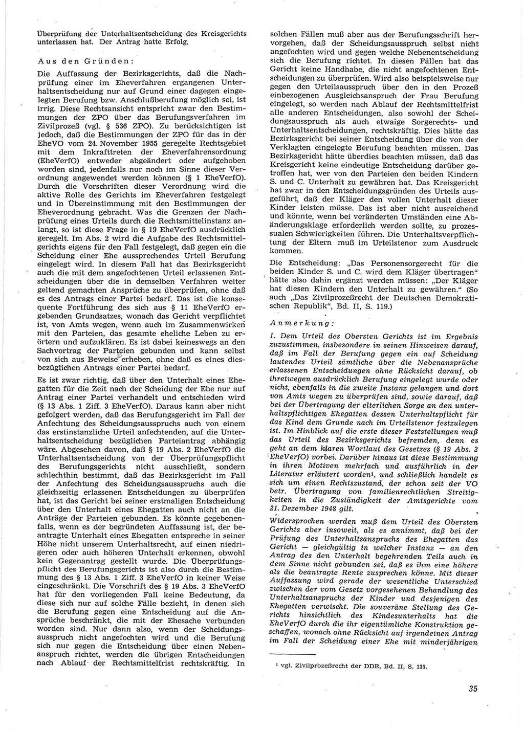 Neue Justiz (NJ), Zeitschrift für Recht und Rechtswissenschaft [Deutsche Demokratische Republik (DDR)], 15. Jahrgang 1961, Seite 35 (NJ DDR 1961, S. 35)
