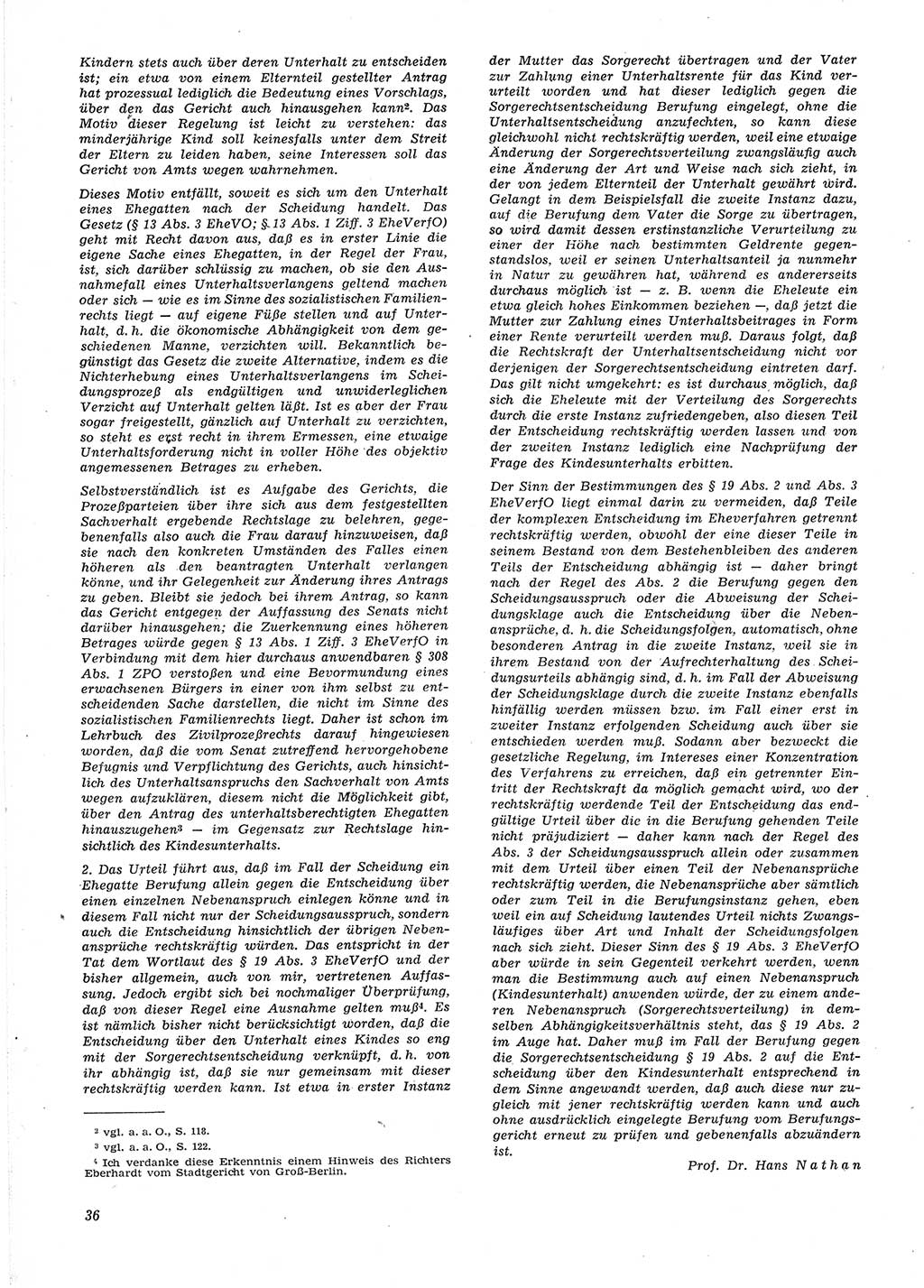 Neue Justiz (NJ), Zeitschrift für Recht und Rechtswissenschaft [Deutsche Demokratische Republik (DDR)], 15. Jahrgang 1961, Seite 36 (NJ DDR 1961, S. 36)