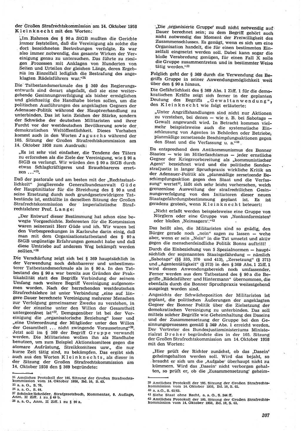 Neue Justiz (NJ), Zeitschrift für Recht und Rechtswissenschaft [Deutsche Demokratische Republik (DDR)], 15. Jahrgang 1961, Seite 207 (NJ DDR 1961, S. 207)