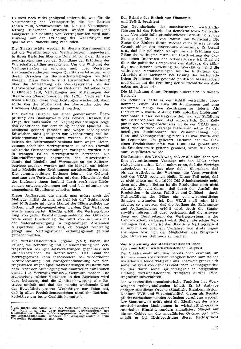 Neue Justiz (NJ), Zeitschrift für Recht und Rechtswissenschaft [Deutsche Demokratische Republik (DDR)], 15. Jahrgang 1961, Seite 229 (NJ DDR 1961, S. 229)