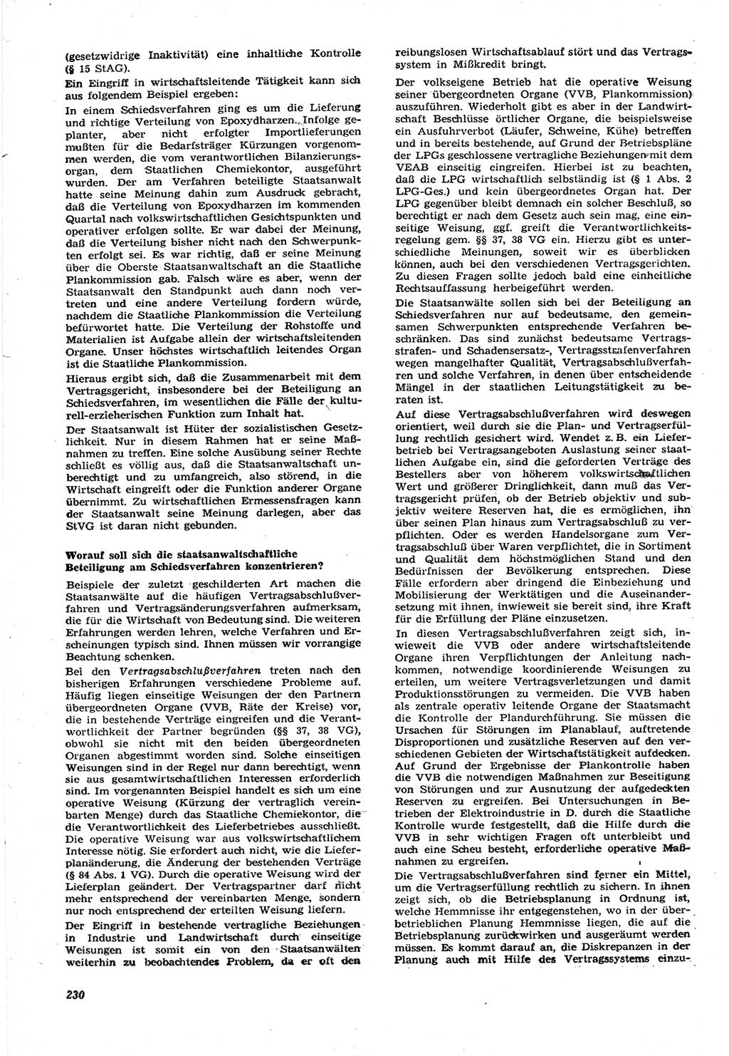 Neue Justiz (NJ), Zeitschrift für Recht und Rechtswissenschaft [Deutsche Demokratische Republik (DDR)], 15. Jahrgang 1961, Seite 230 (NJ DDR 1961, S. 230)