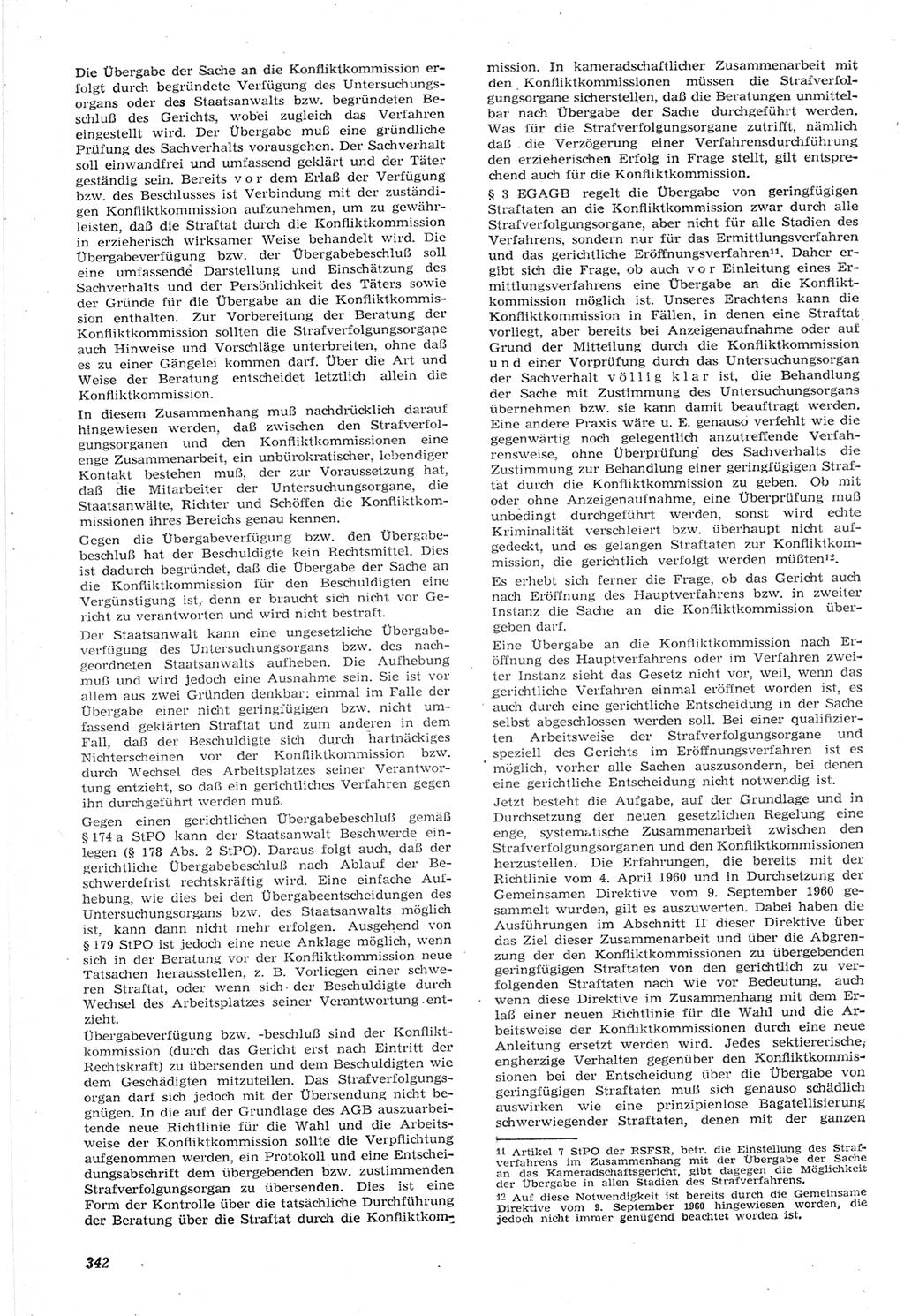 Neue Justiz (NJ), Zeitschrift für Recht und Rechtswissenschaft [Deutsche Demokratische Republik (DDR)], 15. Jahrgang 1961, Seite 342 (NJ DDR 1961, S. 342)