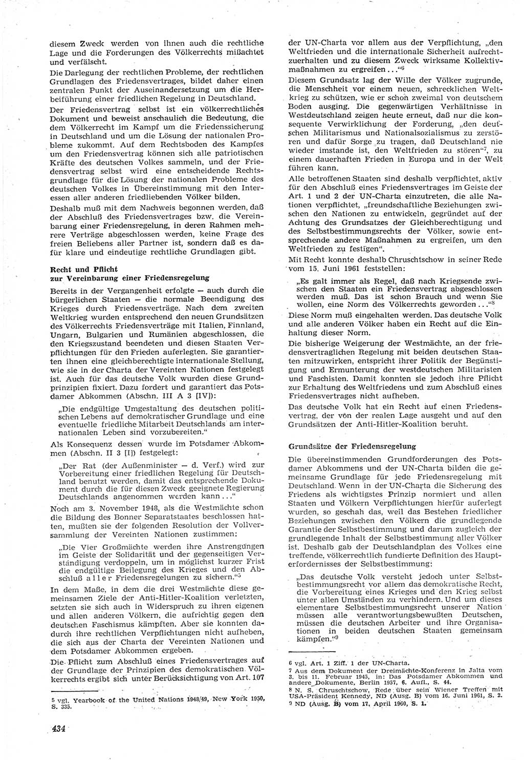 Neue Justiz (NJ), Zeitschrift für Recht und Rechtswissenschaft [Deutsche Demokratische Republik (DDR)], 15. Jahrgang 1961, Seite 434 (NJ DDR 1961, S. 434)