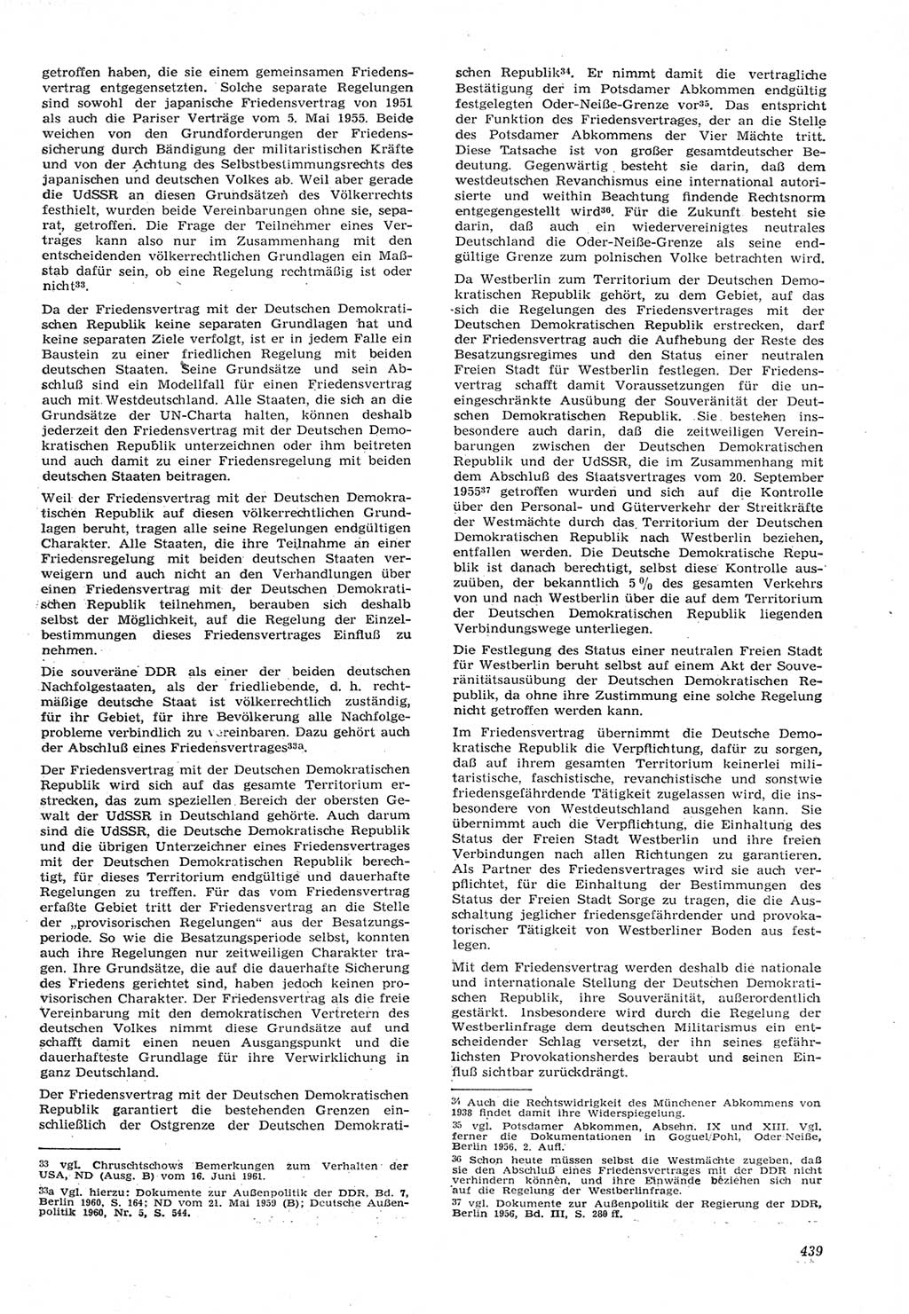 Neue Justiz (NJ), Zeitschrift für Recht und Rechtswissenschaft [Deutsche Demokratische Republik (DDR)], 15. Jahrgang 1961, Seite 439 (NJ DDR 1961, S. 439)