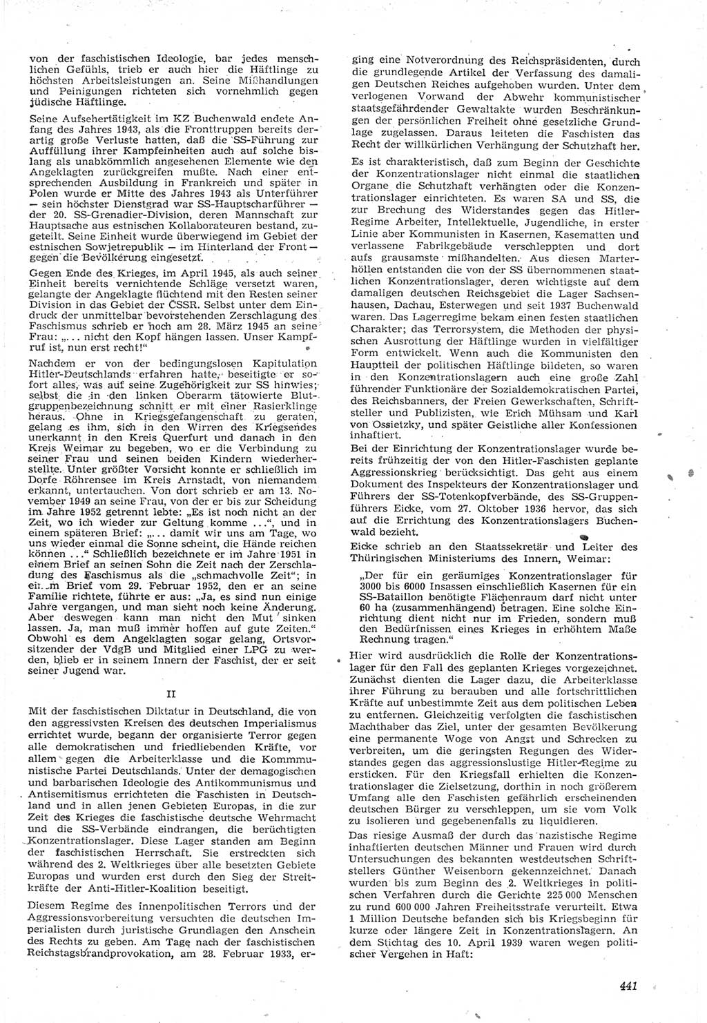 Neue Justiz (NJ), Zeitschrift für Recht und Rechtswissenschaft [Deutsche Demokratische Republik (DDR)], 15. Jahrgang 1961, Seite 441 (NJ DDR 1961, S. 441)