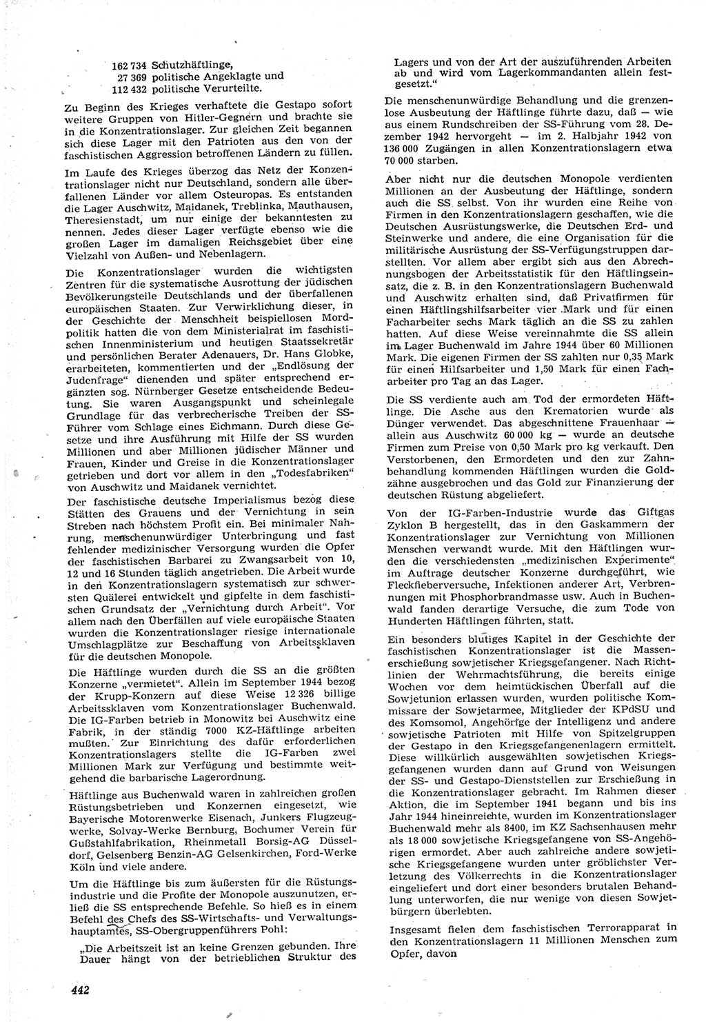 Neue Justiz (NJ), Zeitschrift für Recht und Rechtswissenschaft [Deutsche Demokratische Republik (DDR)], 15. Jahrgang 1961, Seite 442 (NJ DDR 1961, S. 442)