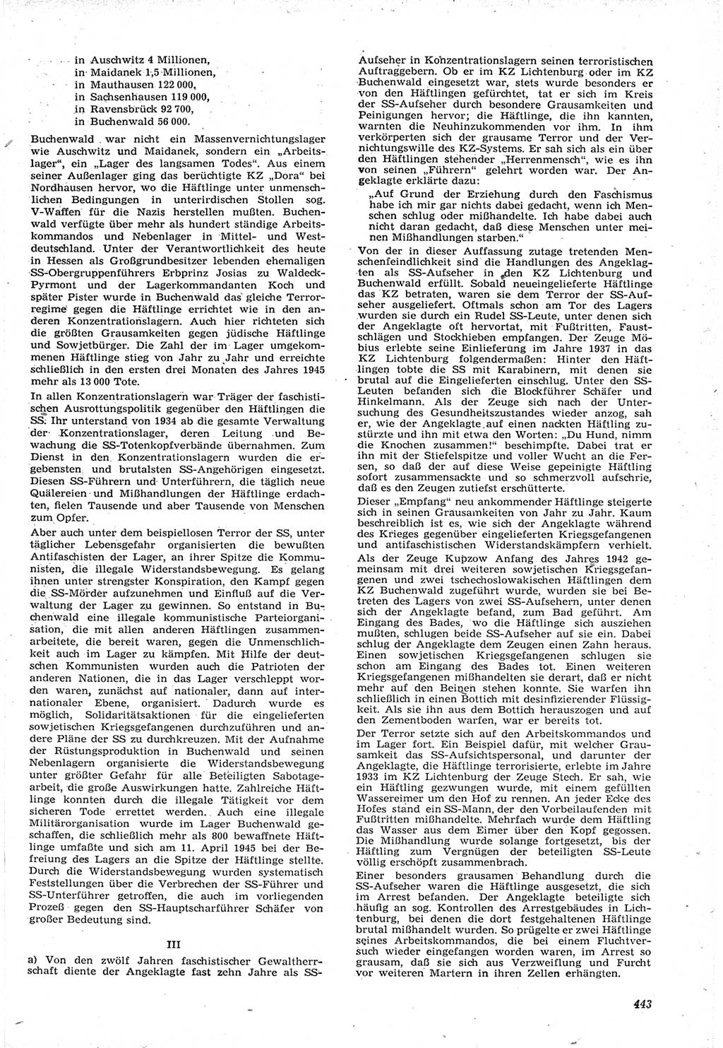 Neue Justiz (NJ), Zeitschrift für Recht und Rechtswissenschaft [Deutsche Demokratische Republik (DDR)], 15. Jahrgang 1961, Seite 443 (NJ DDR 1961, S. 443)