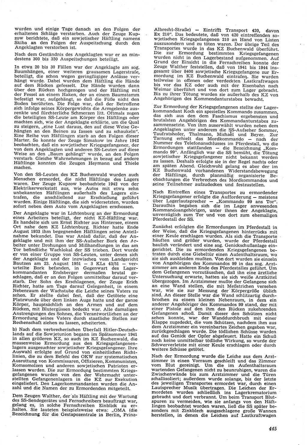 Neue Justiz (NJ), Zeitschrift für Recht und Rechtswissenschaft [Deutsche Demokratische Republik (DDR)], 15. Jahrgang 1961, Seite 445 (NJ DDR 1961, S. 445)