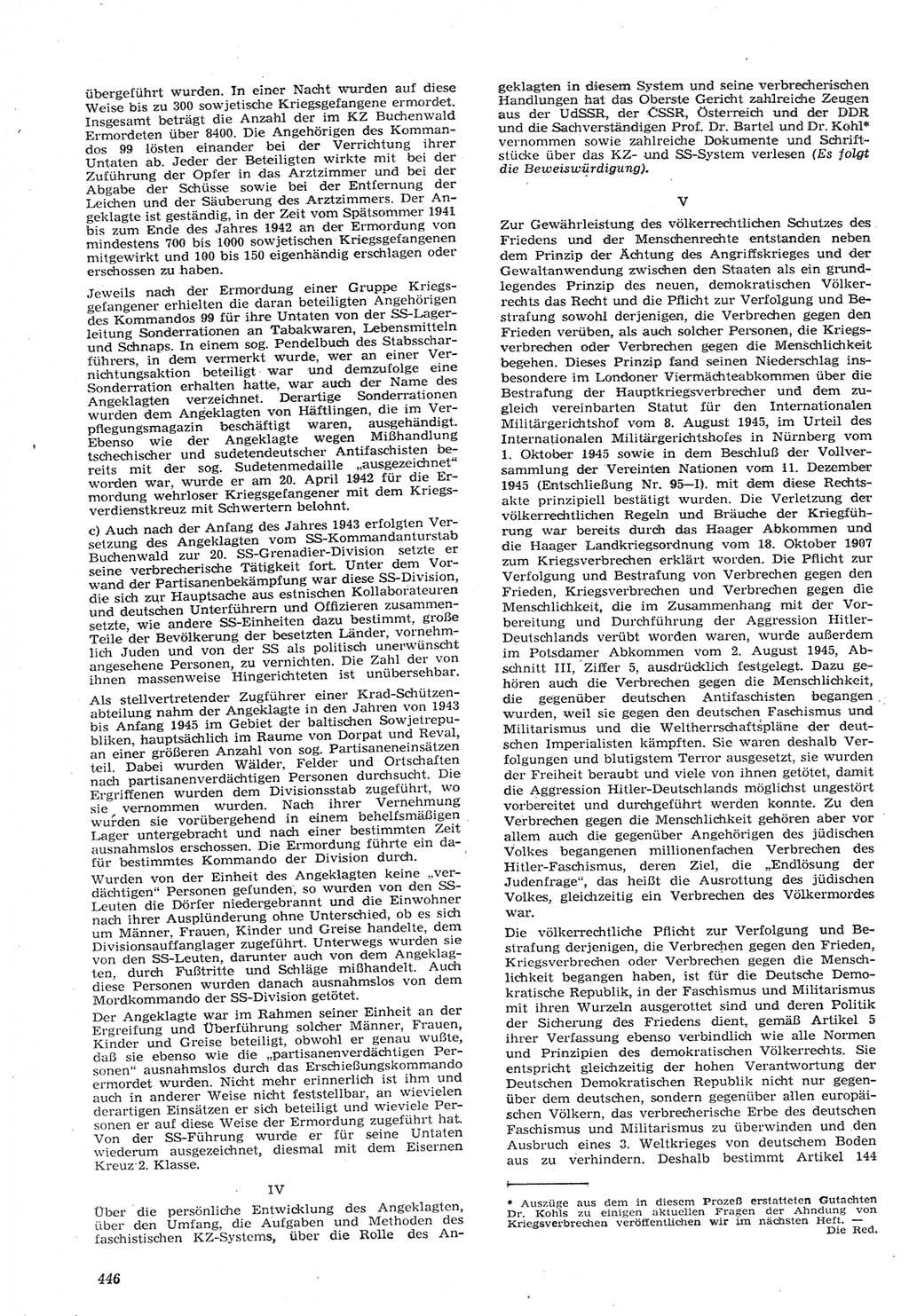 Neue Justiz (NJ), Zeitschrift für Recht und Rechtswissenschaft [Deutsche Demokratische Republik (DDR)], 15. Jahrgang 1961, Seite 446 (NJ DDR 1961, S. 446)
