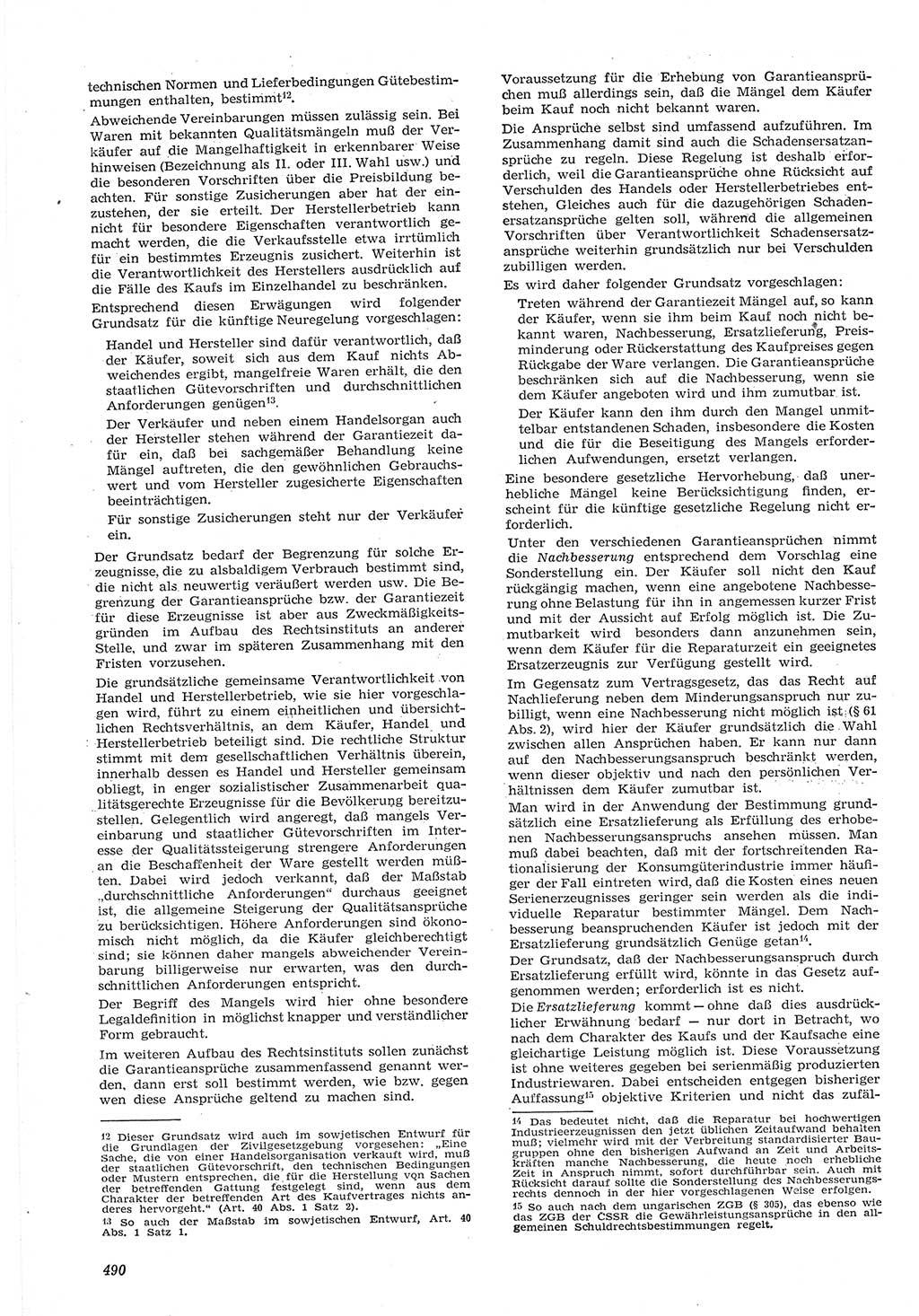 Neue Justiz (NJ), Zeitschrift für Recht und Rechtswissenschaft [Deutsche Demokratische Republik (DDR)], 15. Jahrgang 1961, Seite 490 (NJ DDR 1961, S. 490)