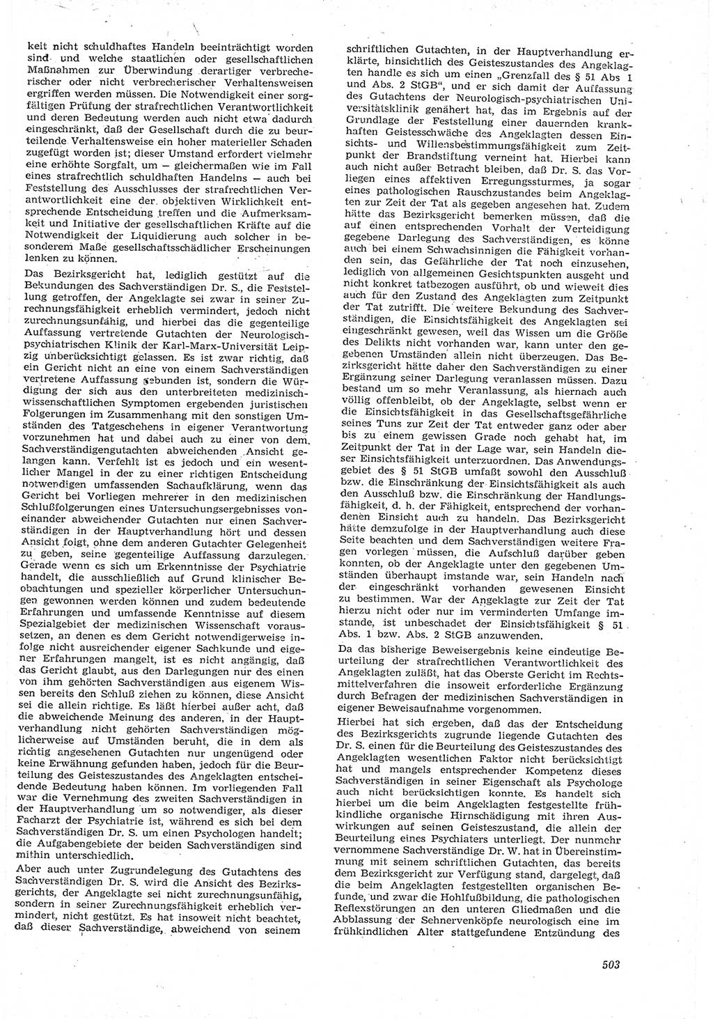 Neue Justiz (NJ), Zeitschrift für Recht und Rechtswissenschaft [Deutsche Demokratische Republik (DDR)], 15. Jahrgang 1961, Seite 503 (NJ DDR 1961, S. 503)