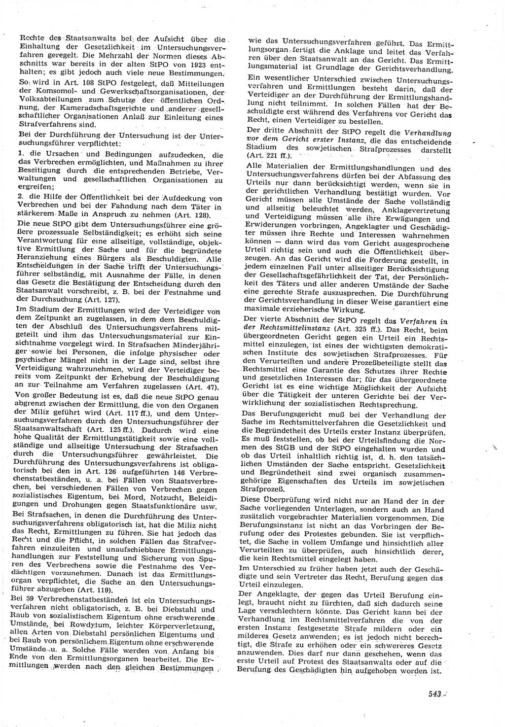 Neue Justiz (NJ), Zeitschrift für Recht und Rechtswissenschaft [Deutsche Demokratische Republik (DDR)], 15. Jahrgang 1961, Seite 543 (NJ DDR 1961, S. 543)