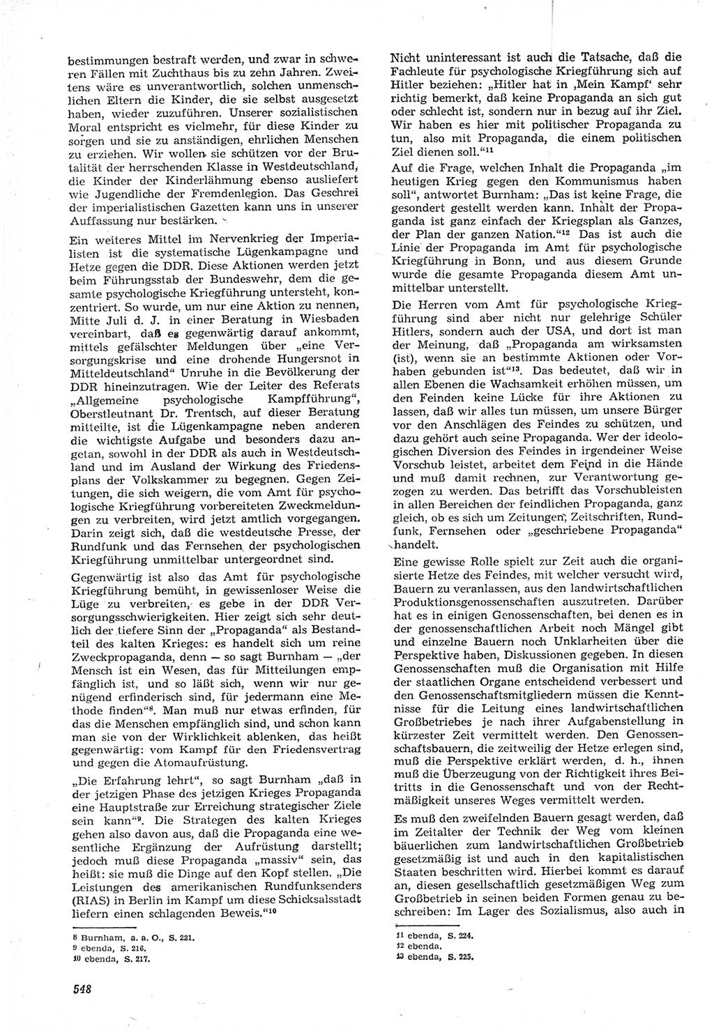 Neue Justiz (NJ), Zeitschrift für Recht und Rechtswissenschaft [Deutsche Demokratische Republik (DDR)], 15. Jahrgang 1961, Seite 548 (NJ DDR 1961, S. 548)