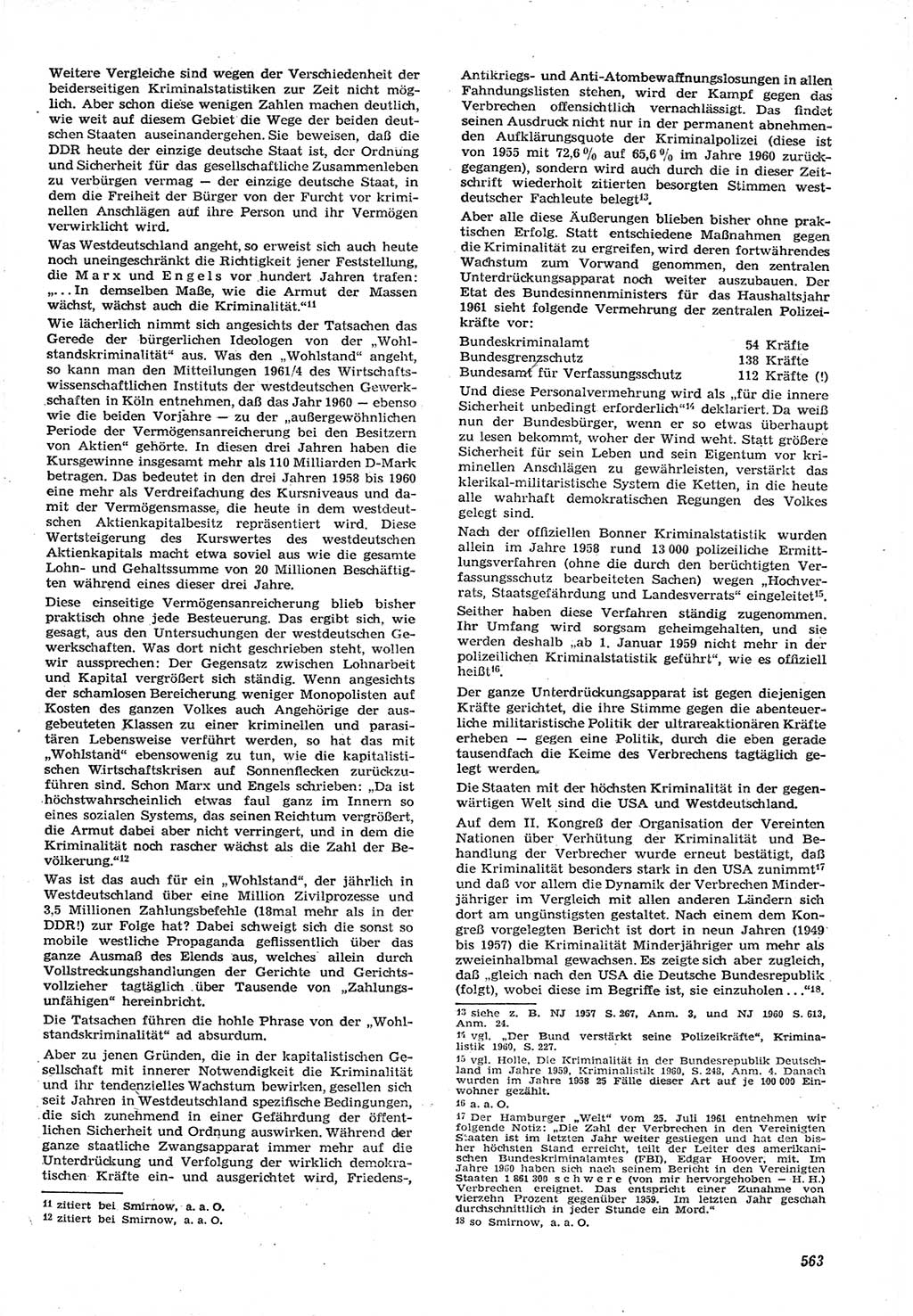 Neue Justiz (NJ), Zeitschrift für Recht und Rechtswissenschaft [Deutsche Demokratische Republik (DDR)], 15. Jahrgang 1961, Seite 563 (NJ DDR 1961, S. 563)