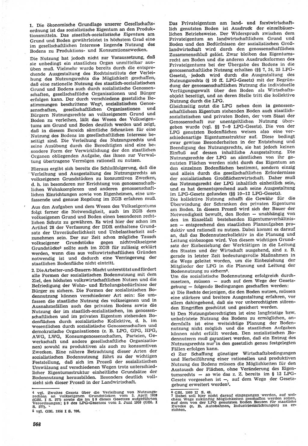 Neue Justiz (NJ), Zeitschrift für Recht und Rechtswissenschaft [Deutsche Demokratische Republik (DDR)], 15. Jahrgang 1961, Seite 568 (NJ DDR 1961, S. 568)