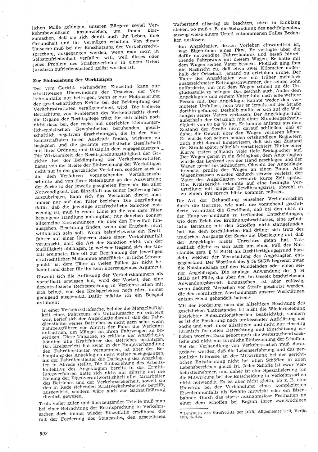 Neue Justiz (NJ), Zeitschrift für Recht und Rechtswissenschaft [Deutsche Demokratische Republik (DDR)], 15. Jahrgang 1961, Seite 602 (NJ DDR 1961, S. 602)