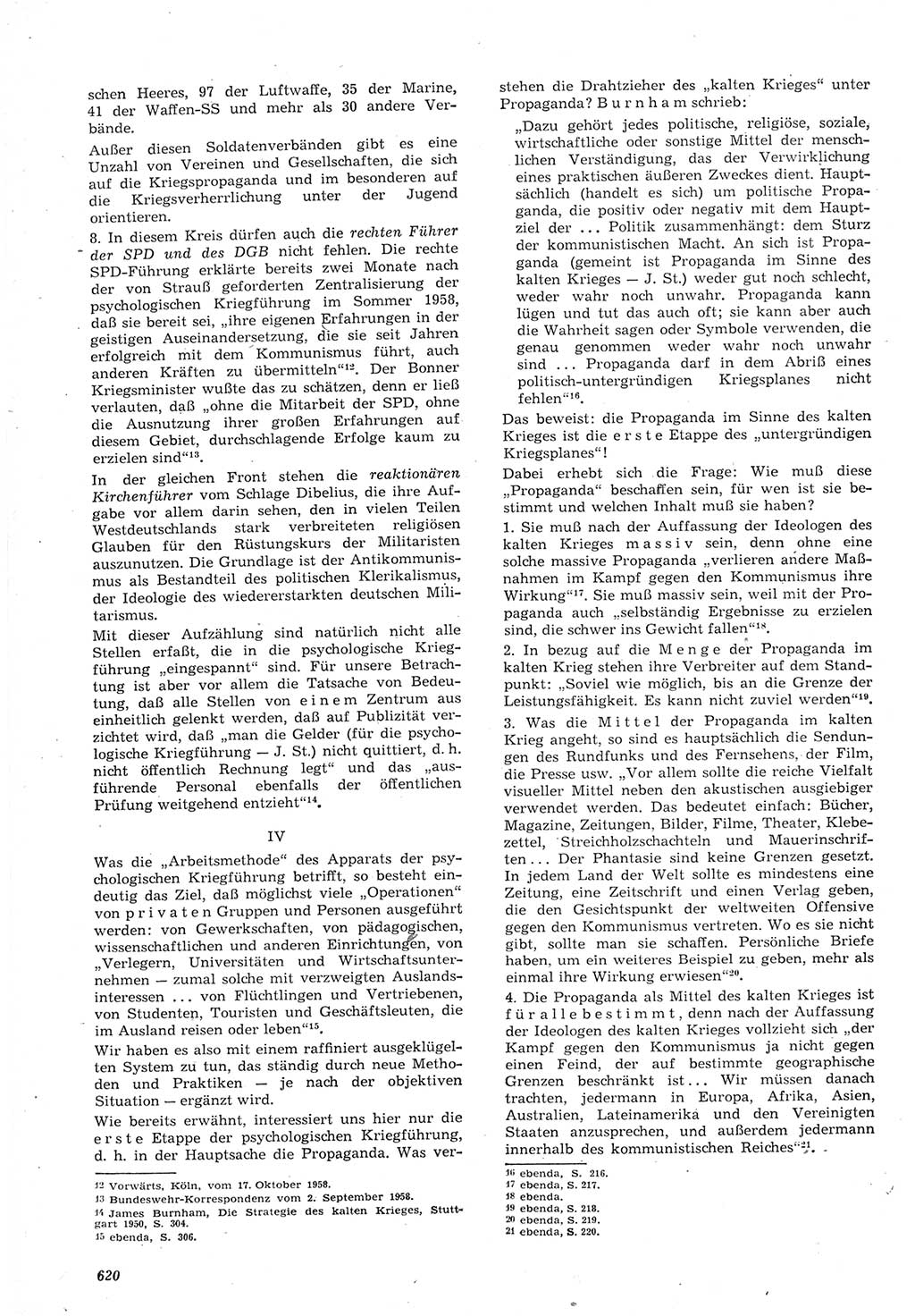 Neue Justiz (NJ), Zeitschrift für Recht und Rechtswissenschaft [Deutsche Demokratische Republik (DDR)], 15. Jahrgang 1961, Seite 620 (NJ DDR 1961, S. 620)