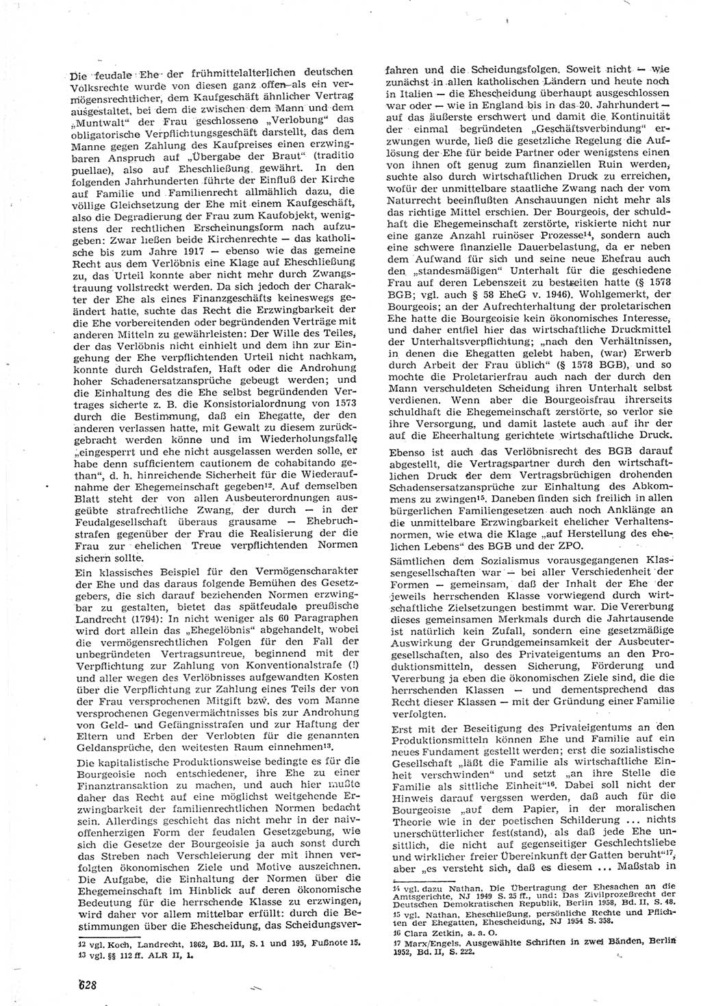 Neue Justiz (NJ), Zeitschrift für Recht und Rechtswissenschaft [Deutsche Demokratische Republik (DDR)], 15. Jahrgang 1961, Seite 628 (NJ DDR 1961, S. 628)