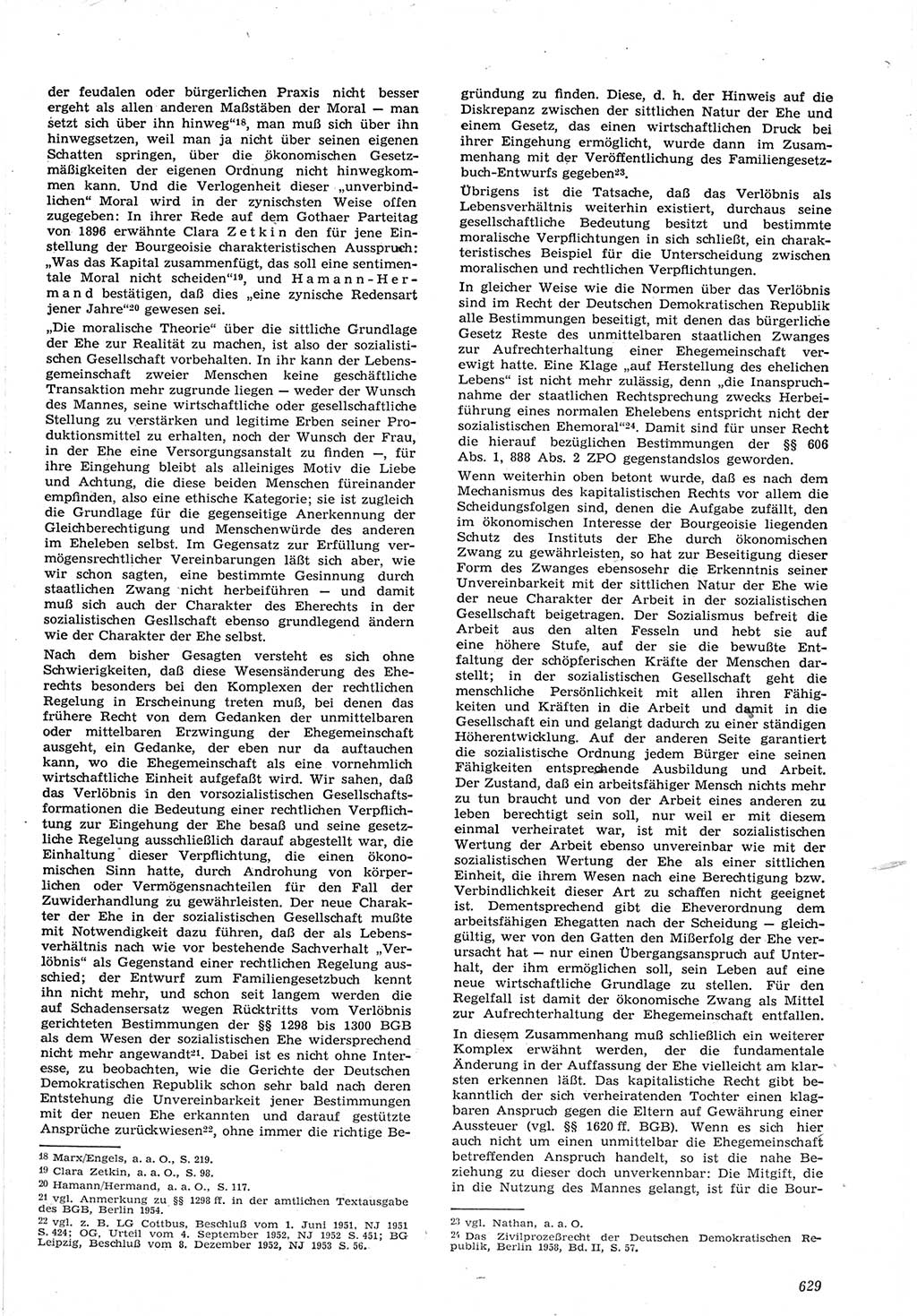 Neue Justiz (NJ), Zeitschrift für Recht und Rechtswissenschaft [Deutsche Demokratische Republik (DDR)], 15. Jahrgang 1961, Seite 629 (NJ DDR 1961, S. 629)