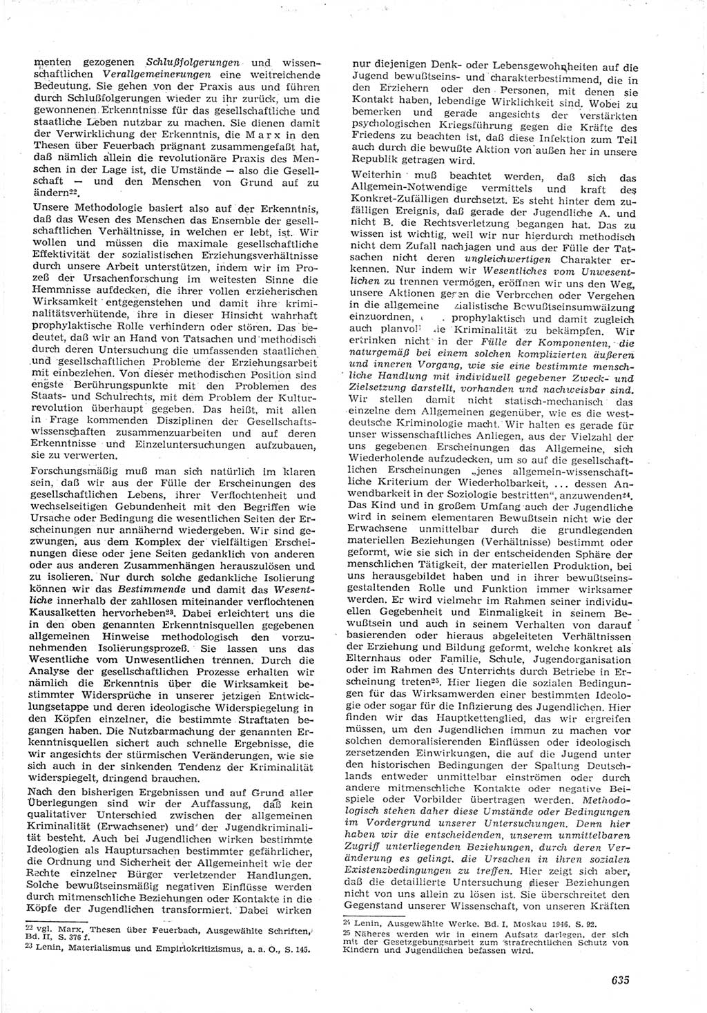 Neue Justiz (NJ), Zeitschrift für Recht und Rechtswissenschaft [Deutsche Demokratische Republik (DDR)], 15. Jahrgang 1961, Seite 635 (NJ DDR 1961, S. 635)