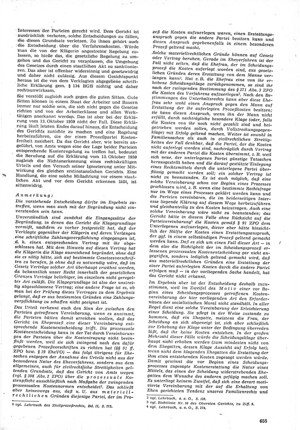 Neue Justiz (NJ), Zeitschrift für Recht und Rechtswissenschaft [Deutsche Demokratische Republik (DDR)], 15. Jahrgang 1961, Seite 655 (NJ DDR 1961, S. 655)