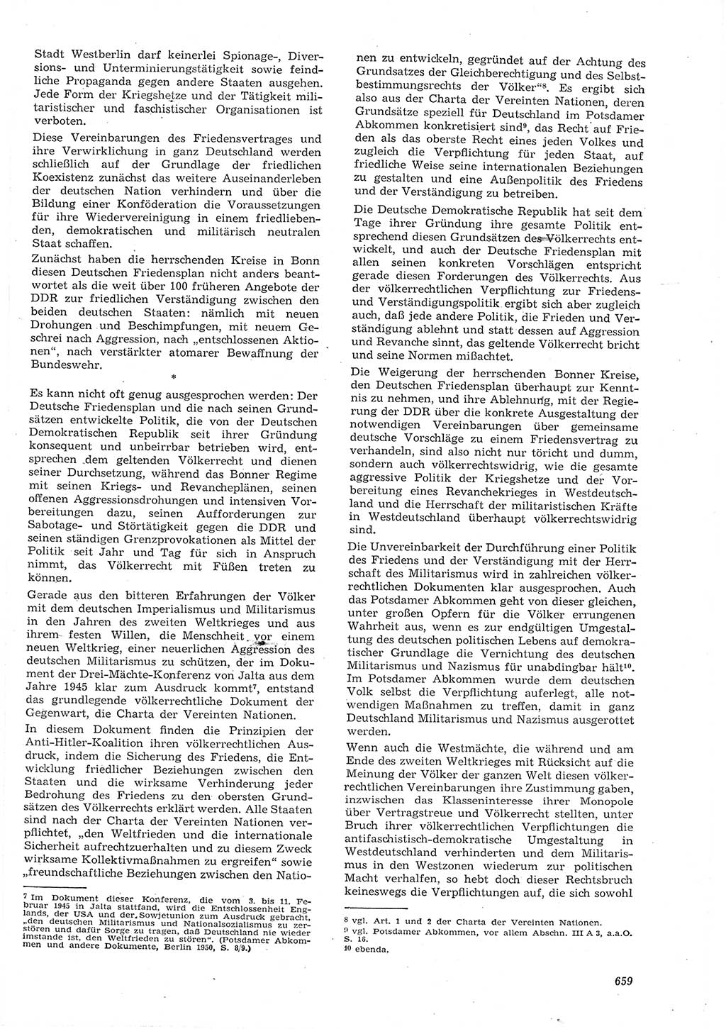 Neue Justiz (NJ), Zeitschrift für Recht und Rechtswissenschaft [Deutsche Demokratische Republik (DDR)], 15. Jahrgang 1961, Seite 659 (NJ DDR 1961, S. 659)