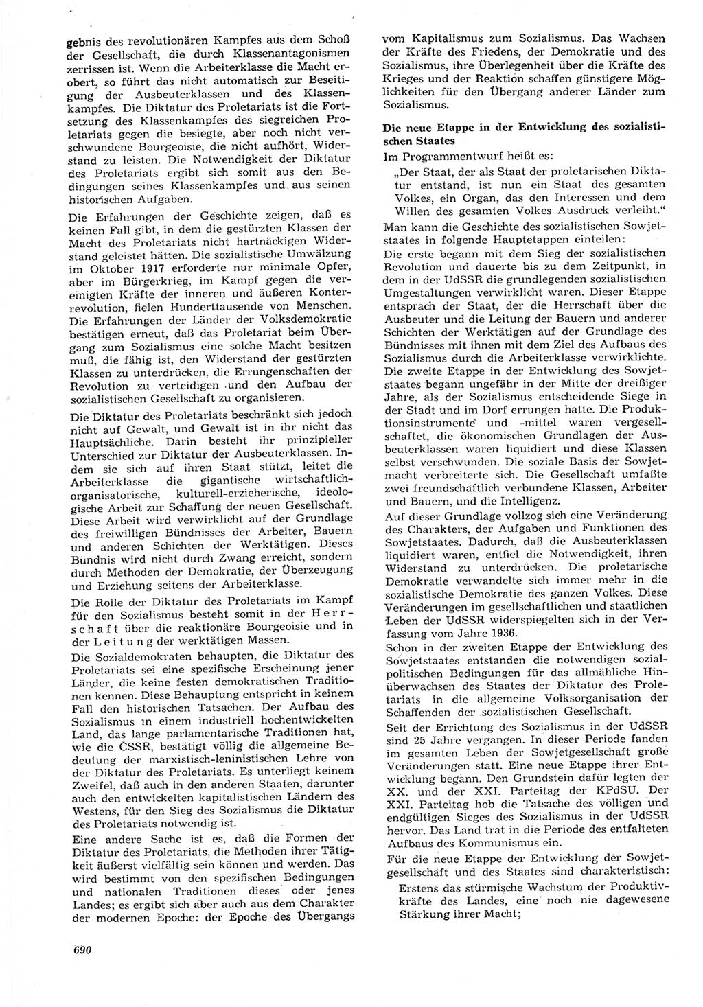 Neue Justiz (NJ), Zeitschrift für Recht und Rechtswissenschaft [Deutsche Demokratische Republik (DDR)], 15. Jahrgang 1961, Seite 690 (NJ DDR 1961, S. 690)