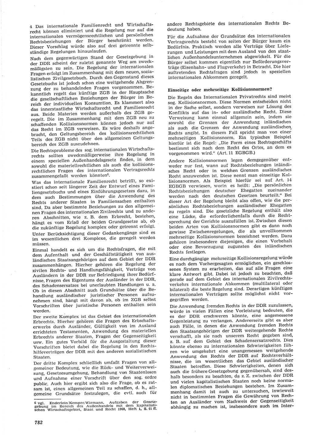 Neue Justiz (NJ), Zeitschrift für Recht und Rechtswissenschaft [Deutsche Demokratische Republik (DDR)], 15. Jahrgang 1961, Seite 782 (NJ DDR 1961, S. 782)