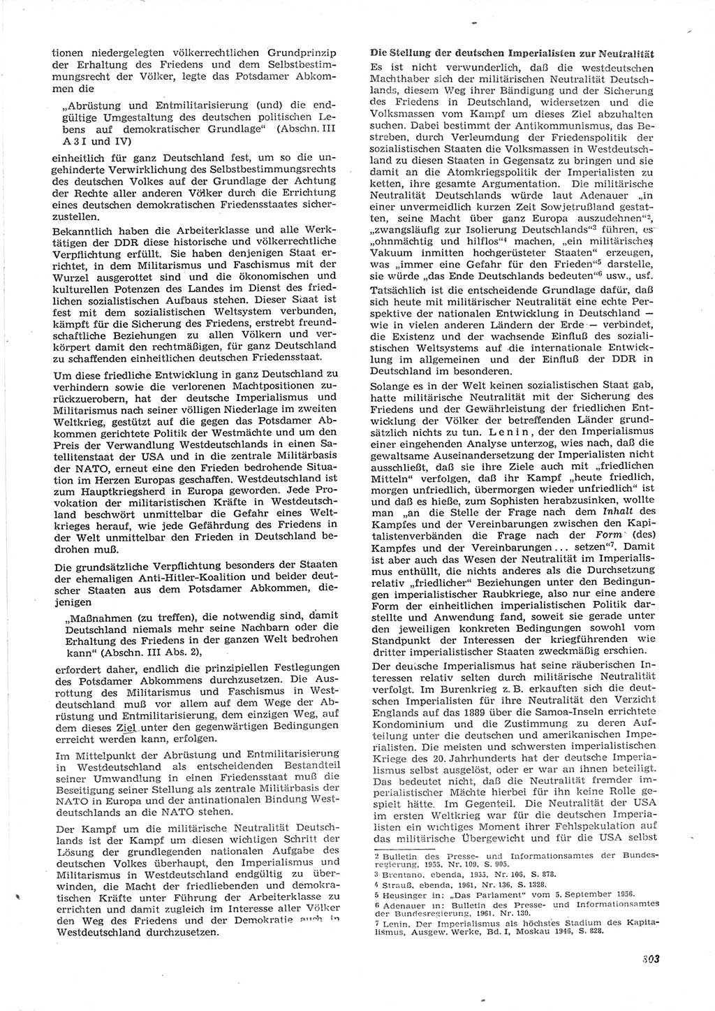 Neue Justiz (NJ), Zeitschrift für Recht und Rechtswissenschaft [Deutsche Demokratische Republik (DDR)], 15. Jahrgang 1961, Seite 803 (NJ DDR 1961, S. 803)