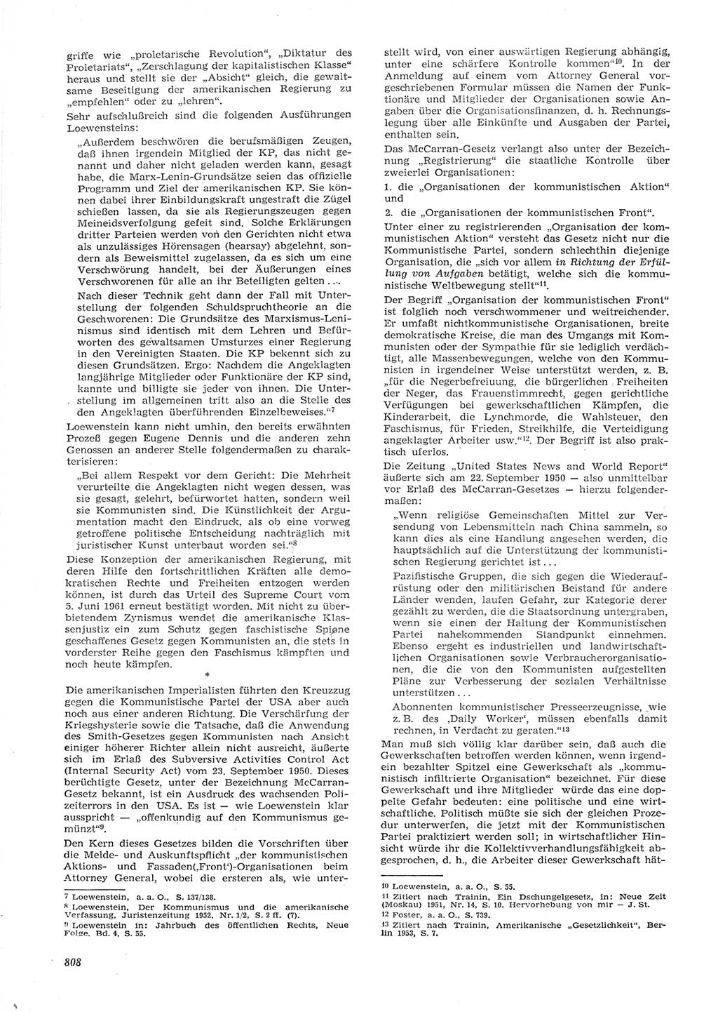 Neue Justiz (NJ), Zeitschrift für Recht und Rechtswissenschaft [Deutsche Demokratische Republik (DDR)], 15. Jahrgang 1961, Seite 808 (NJ DDR 1961, S. 808)