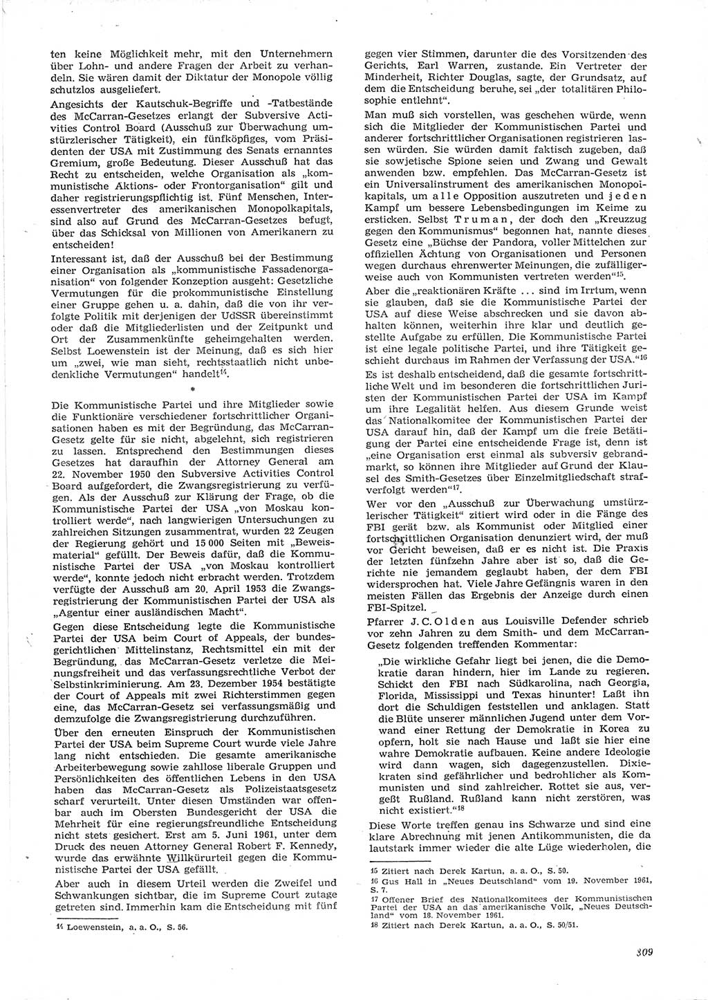 Neue Justiz (NJ), Zeitschrift für Recht und Rechtswissenschaft [Deutsche Demokratische Republik (DDR)], 15. Jahrgang 1961, Seite 809 (NJ DDR 1961, S. 809)