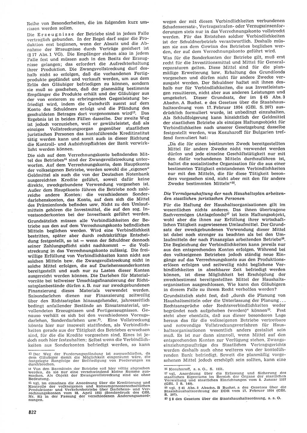 Neue Justiz (NJ), Zeitschrift für Recht und Rechtswissenschaft [Deutsche Demokratische Republik (DDR)], 15. Jahrgang 1961, Seite 822 (NJ DDR 1961, S. 822)