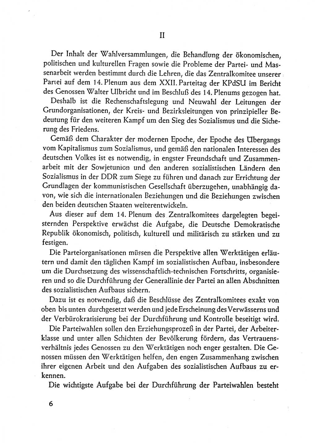Dokumente der Sozialistischen Einheitspartei Deutschlands (SED) [Deutsche Demokratische Republik (DDR)] 1962-1963, Seite 6 (Dok. SED DDR 1962-1963, S. 6)