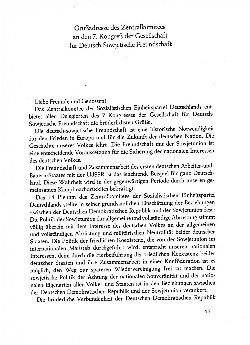 Dokumente der Sozialistischen Einheitspartei Deutschlands (SED) [Deutsche Demokratische Republik (DDR)] 1962-1963, Seite 15 (Dok. SED DDR 1962-1963, S. 15)