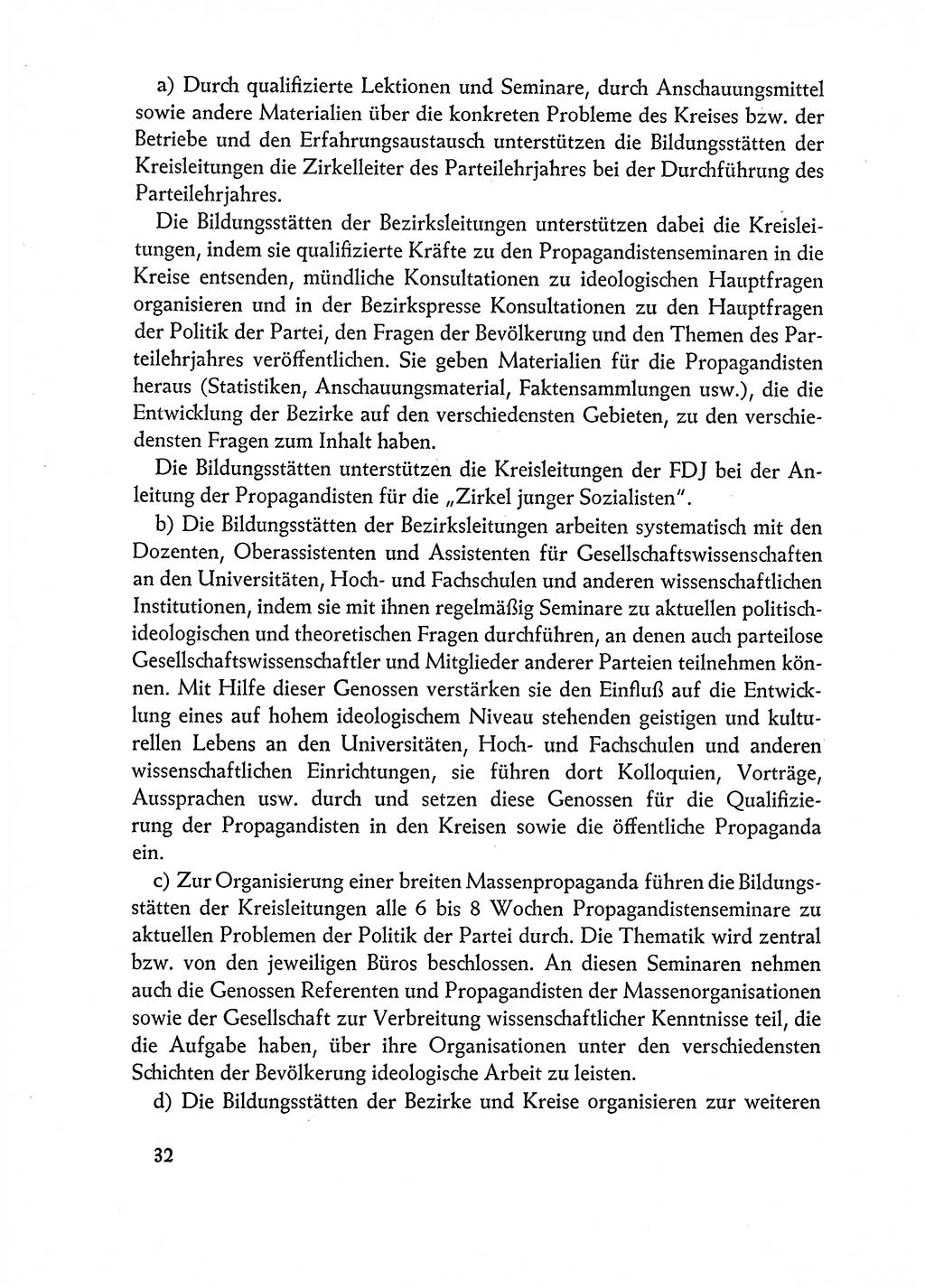 Dokumente der Sozialistischen Einheitspartei Deutschlands (SED) [Deutsche Demokratische Republik (DDR)] 1962-1963, Seite 32 (Dok. SED DDR 1962-1963, S. 32)